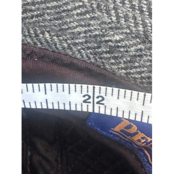Pendleton Fedora Hat Cap Gray Wool Tweed Made In USA 22in Classic Professor Warm - Picture 2 of 9